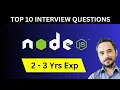 Top 10 Node Interview Questions for Candidates having 2 to 3 Years of Experience