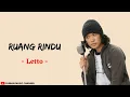Download Lagu Ruang Rindu - Letto (Lirik)