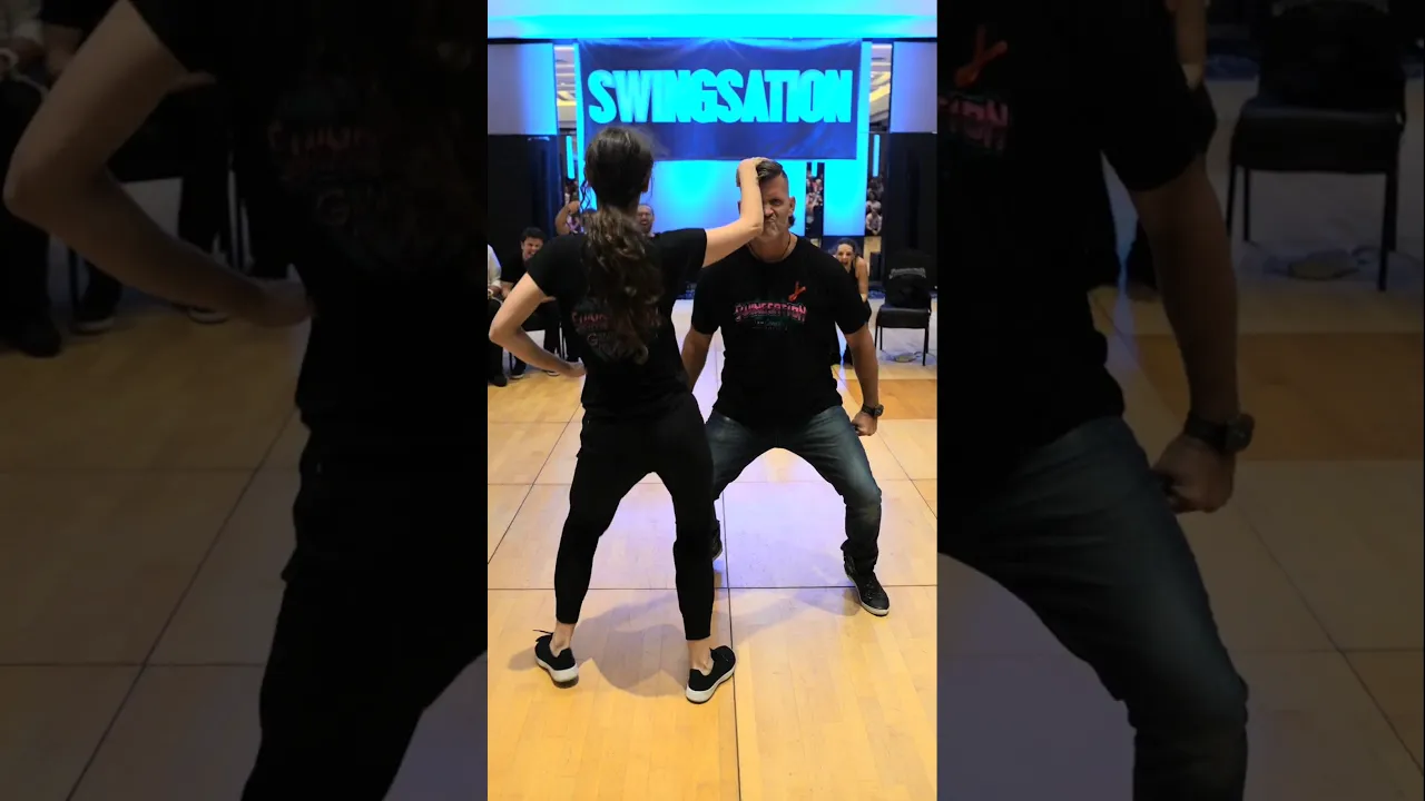 He'd always wanted to lead me in this move 😂😎 #improv #westcoastswing
