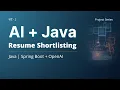 AI Resume Screening System in Java In Hindi Spring Boot OpenAI Real Project