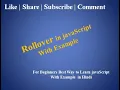 javaScript Tutorial For Beginners 35 Rollover in javaScript