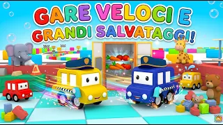 🏎️ Gare Veloci e Grandi Salvataggi! Compilation Macchinine Colorate 🚒 Cartoni Animati
