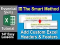 7-8 Add Custom Headers and Footers to a Printed Excel Worksheet
