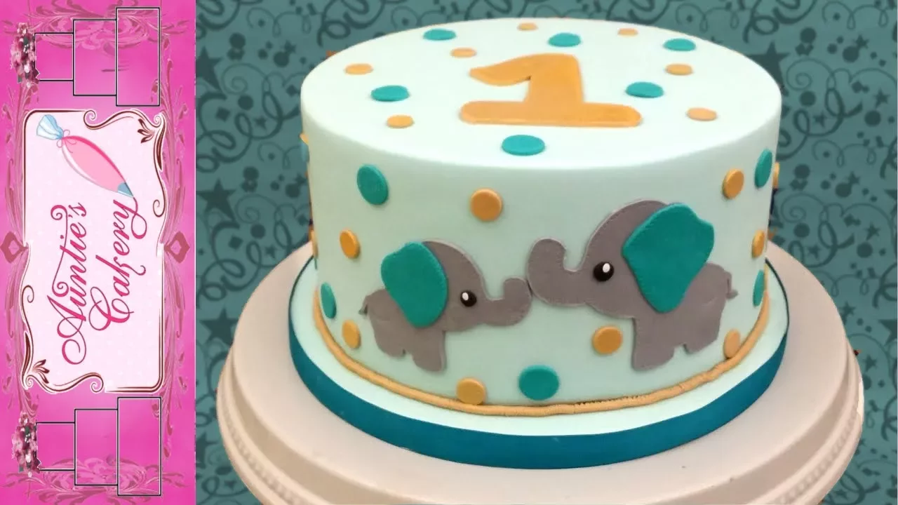 Baby Elephant Smash Cake Tutorial