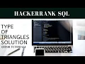 Type of Triangles SQL sql hackerrank solutions Hindi Tutorial