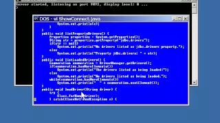 Lesson4 Making a Connection Pt 2 JAVA J2EE Tutorials