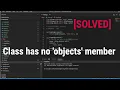 SOLVED Class has no objects member in Django