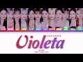 Download Lagu [OFFICIAL VER.] IZ*ONE (アイズワン) - Violeta Japanese Version Lyrics (Kan/Rom/Eng/Color Coded/Lyrics/歌詞)