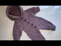 Download Lagu Crochet #69 How to crochet a warm baby bodysuit / onesie / romper / Part 1