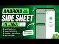 How to Create an Android App with a Side Sheet in Java Step-by-Step Tutorial IT WALA