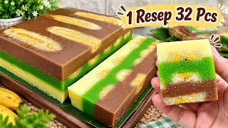 TERNYATA ENAK JUGA BUAT KUE BERLAPIS PAKAI TEPUNG MAIZENA + LEGIT LEMBUT PISANG
