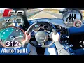 Audi R8 V10 MANUAL on AUTOBAHN NO SPEED LIMIT by AutoTopNL