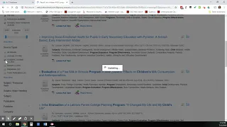 PBHE 490 Finding program evaluation articles on Library databases