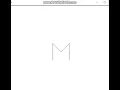 Python Turtle - Draw letter M