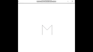 Python Turtle - Draw letter M