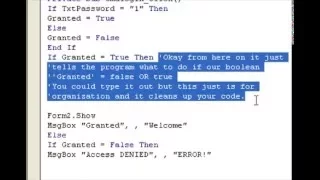 Visual Basic Booleans