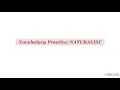 NATURALIST - Definition pronunciation grammar meaning