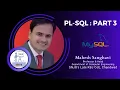 PL-SQL Part 4 Embedded SQL Dynamic SQL