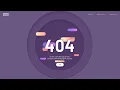 Responsive 404 Webpage Design Animation Using HTML CSS