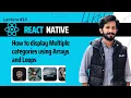 React Native components using arrays and loops in Urdu Hindi - ITS Gujrat