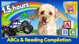 Reading Compilation | ABCs and Sight Words with Vehicles and Lizzy the Dog