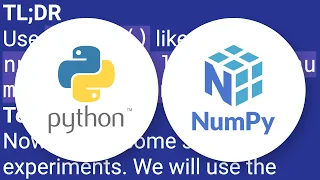 Performance of Numpy Array vs Python List over 1D matrix Vector