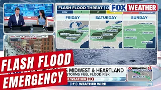 life threatening flash flood emergency in southeast missouri as storms target 40m across heartland