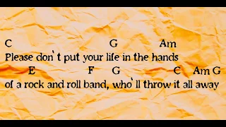 Oasis don t look back in anger chord