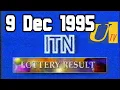 UTV - Ad breaks and ITN Lottery Result | 9 December 1995