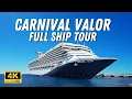 New Carnival Valor Full Ship Tour Deck by Deck - Ultimate Cruise Ship Tour