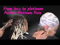 She went platinum Perfect Platinum Pixie she cut her locs off platinum Pixie cut