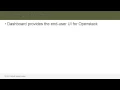 OpenStack Fundamentals Overview of Dashboard