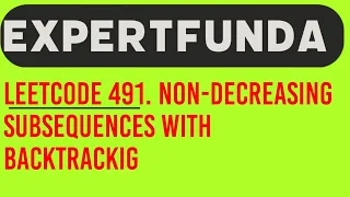 Leetcode 491 Non-decreasing Subsequences java solution with Backtracking