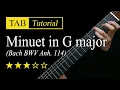 Download Lagu (Petzold) Minuet in G major - Guitar Lesson + TAB