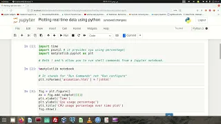 Plotting real time data in python
