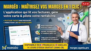 MARGES EN HAUSSE, EFFORT EN MOINS — Le pilotage intelligent pour la restauration.