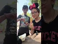 Trying the viral cheeseburger egg rolls at Magic Kingdom