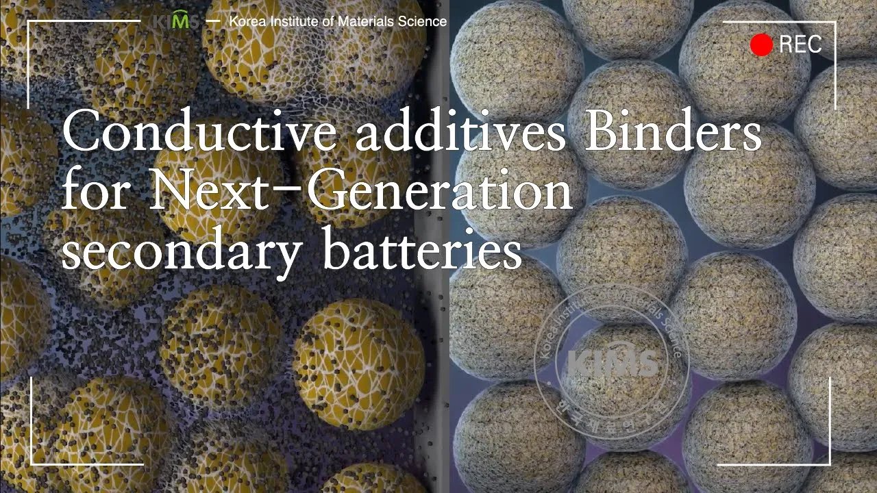 Conductive additives Binders for Next Generation secondary batteries - KIMS, Korea