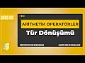 JavaScript Ders 5 - Aritmetik Operatorler Tur Donusumu Arithmetic Operators Type Conversion