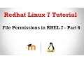File Permissions in RHEL 7 - Part 6 Owner and Group Settings
