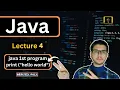 Java First Program Hello World in hindi Mein Bca Wala