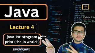 Java First Program Hello World in hindi Mein Bca Wala
