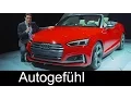 Audi S5 Cabriolet REVIEW Premiere new neu A5 Convertible - Autogefuhl