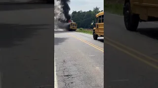 Iredell Statesville School Bus Burns