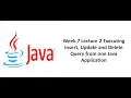 Executing Insert Update Delete queries from one Java Application