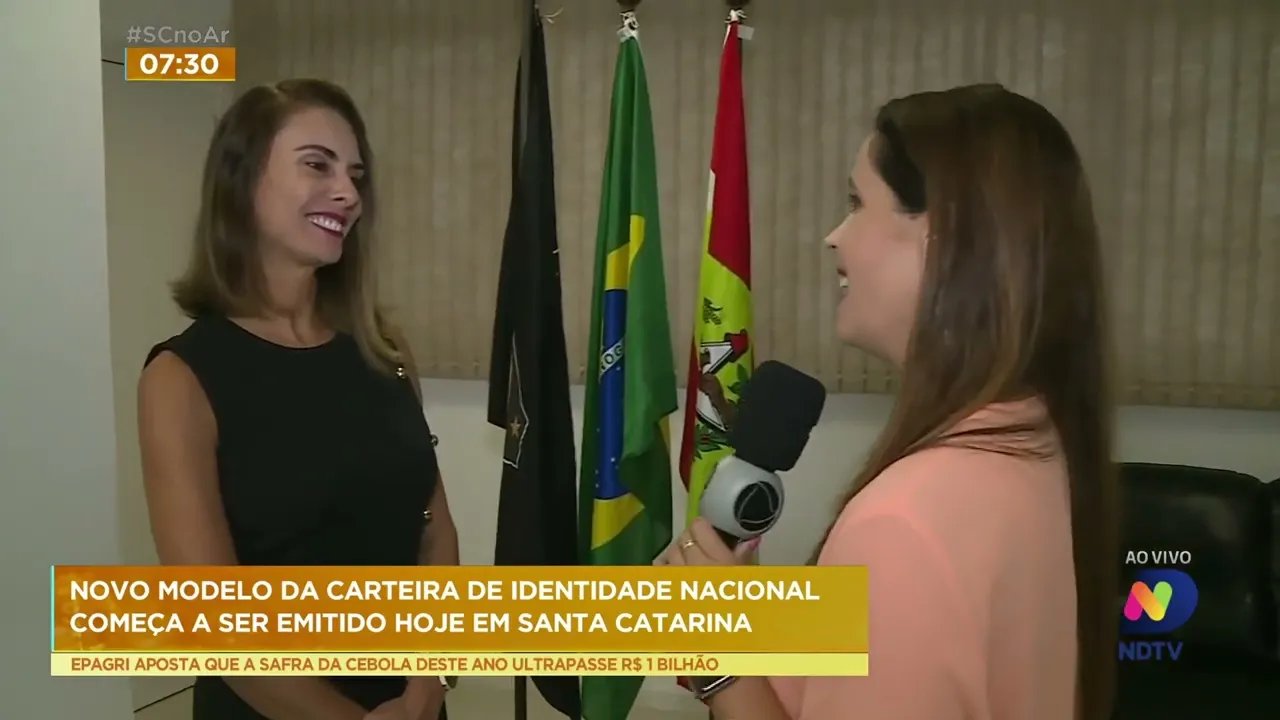 Novo modelo de carteira de identidade unificado começa a ser emitido em SC nesta quarta-feira