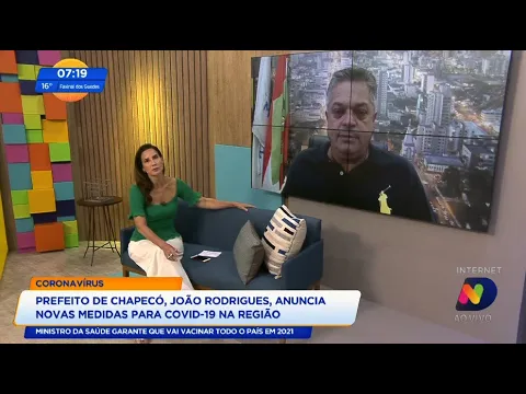 “Chapecó não vai parar, nós vamos continuar trabalhando”, afirma o prefeito João Rodrigues