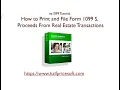 How to Print and File 1099 S
