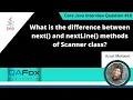 Difference between next nextLine methods of Scanner class Core Java Interview Question