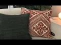 Pottery Barn holiday pillows huge and cozy